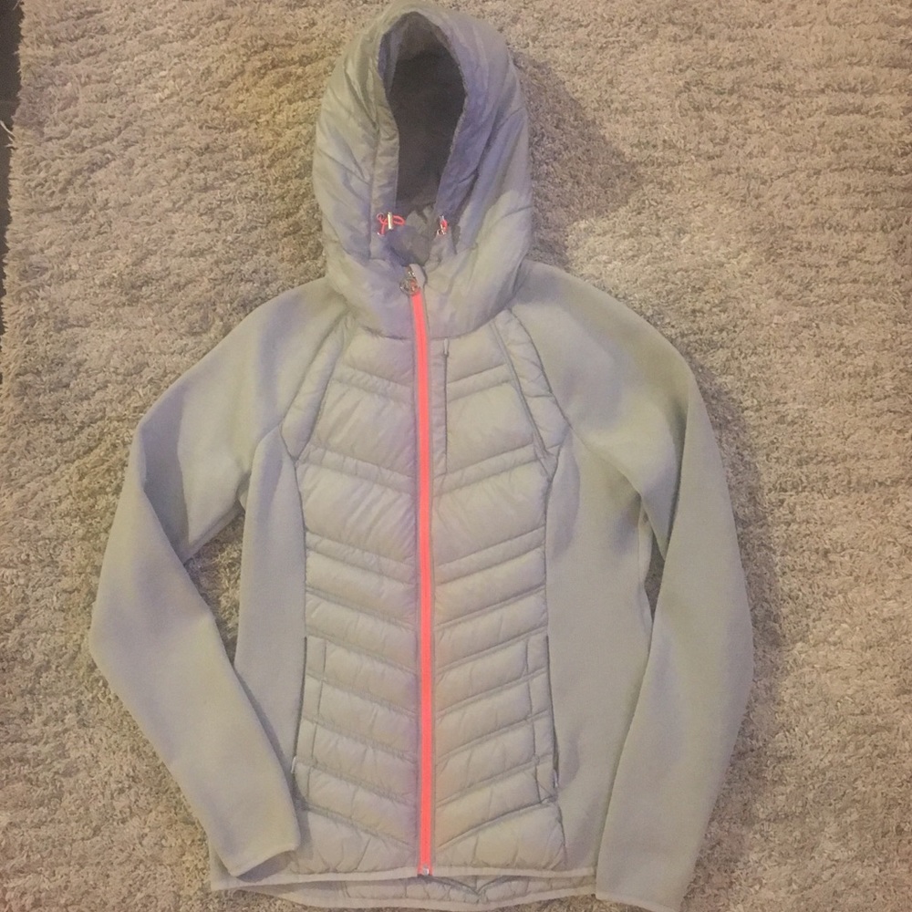Michael Kors Mixed Media Down Fleece Jacket